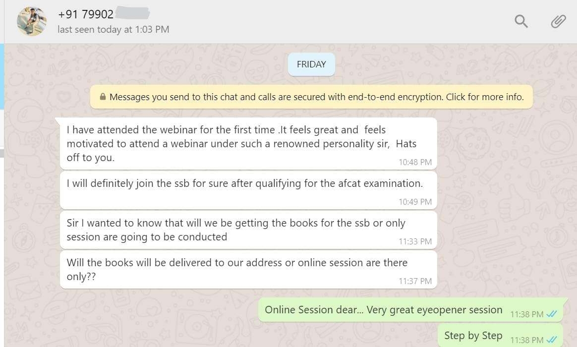 SSB Recommendation Blueprint review 6